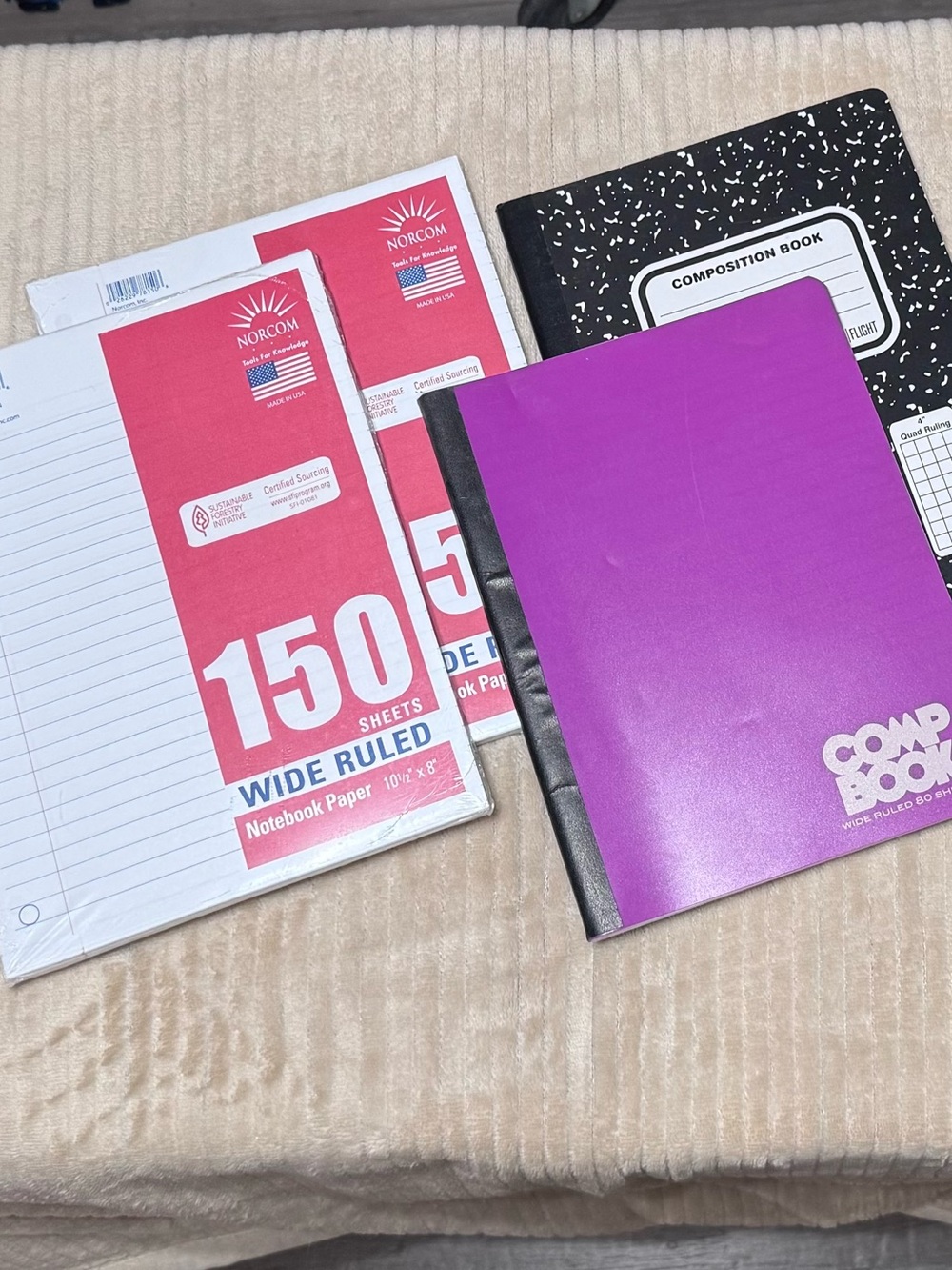 Loose leaf paper & composition books bundle